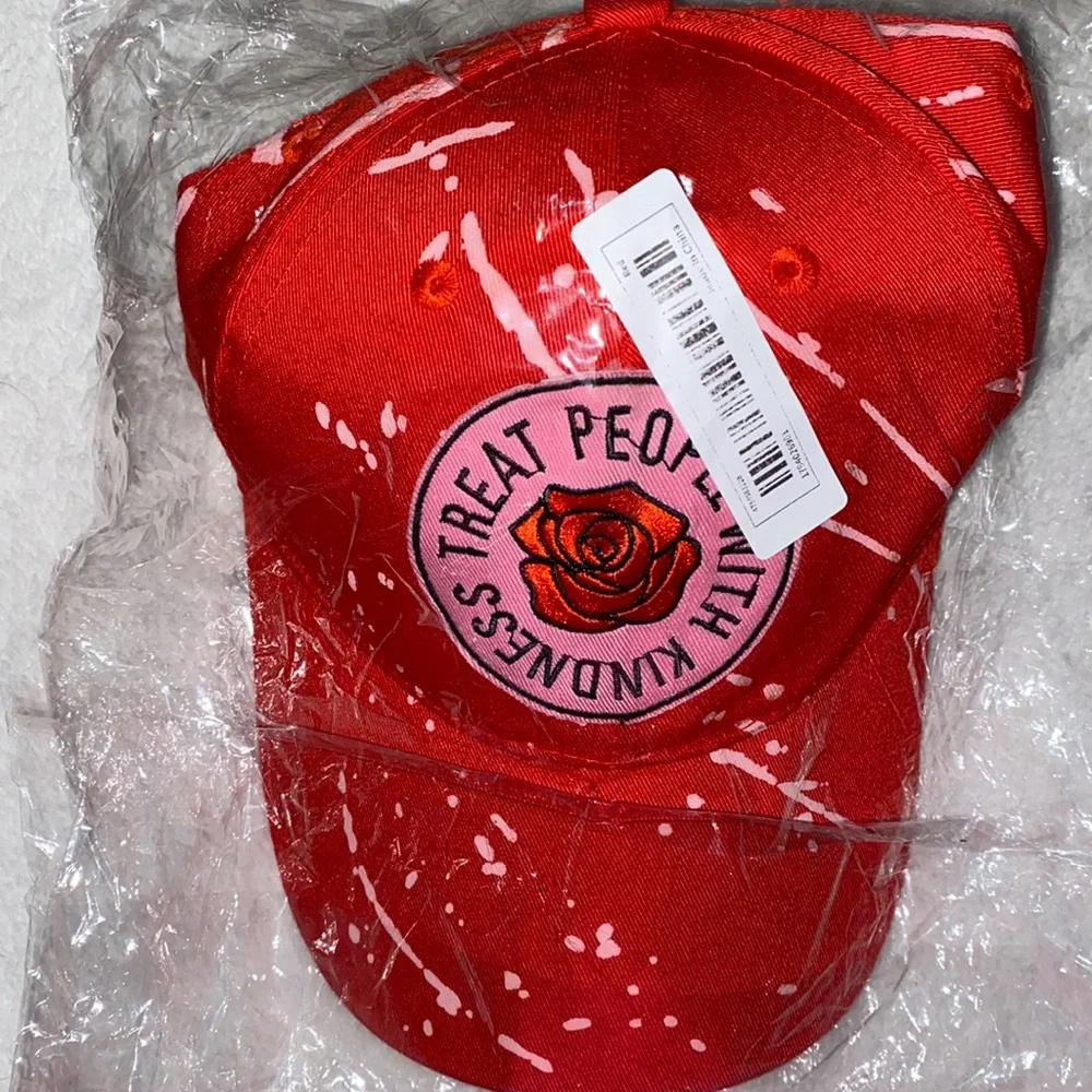 🆕OOAK HARRY STYLES THEMED CAP: “TREAT PEOPLE WITH KINDESS”- HAND CRAFTED